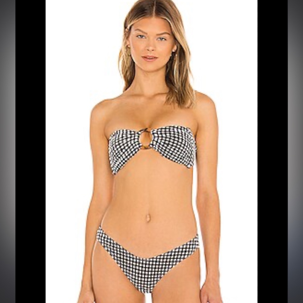 Montce B&W Gingham Bikini Set Size Medium
